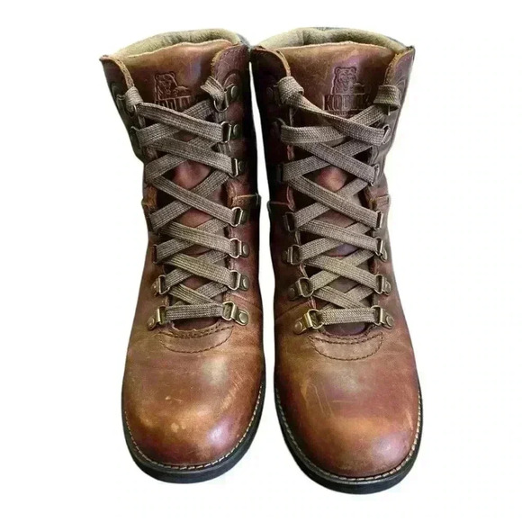 Kodiak Brown Leather Men's Boots - Picture 1 of 5